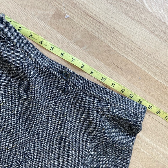 Vintage Henry White Ireland Wool Silk Tweed Preppy Equestrian old money skirt Lg - Picture 3 of 5